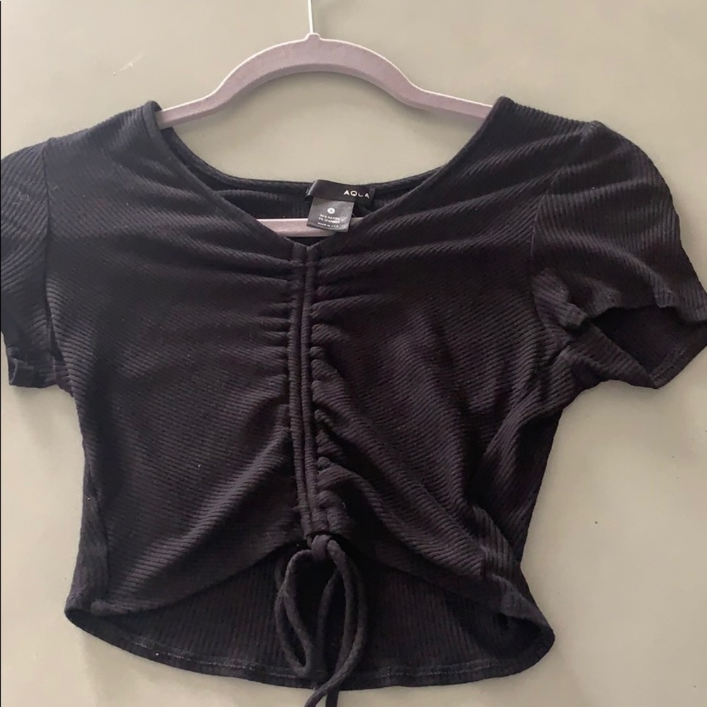 Aqua crop top